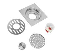 Square Shower Drain 11cm 4 Inch 304 Stainless Steel for 50MM to 110MM Pipes in Bathrooms Balconies Hotels