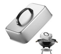 Square Stainless Steel Burger Cover | Stainless Griddle Basting Cover
