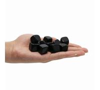 Square Tumbled Polished Natural Black Obsidian Crystal, Crystals and Healing Stones Quartz Bulk for Wicca, Reiki, Healing Energy, Chakra Stones, Witchcraft Supplies(10Pcs)