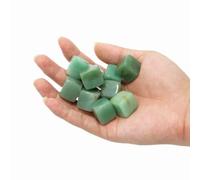 Square Tumbled Polished Natural Green Aventurine Crystal, Crystals and Healing Stones Quartz Bulk for Wicca, Reiki, Healing Energy, Chakra Stones, Witchcraft Supplies(10Pcs)