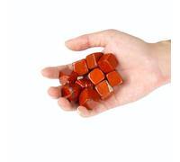 Square Tumbled Polished Natural Red Jasper Crystals, Crystals and Healing Stones Quartz Bulk for Wicca, Reiki, Healing Energy, Chakra Stones, Witchcraft Supplies(10Pcs)