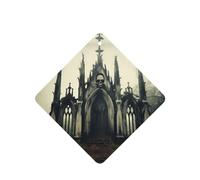 Square WZYWHJ - Ambientador de coche con diseño de castillo de esqueleto antiguo, 6 piezas