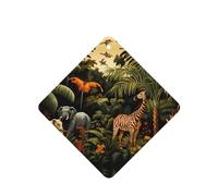 Square WZYWHJ - Juego de 6 fragancias para coche, diseño de animales en la selva, ambientador para coche