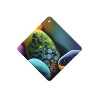 Square WZYWHJ - Juego de 6 fragancias para coche, diseño de piedras de colores