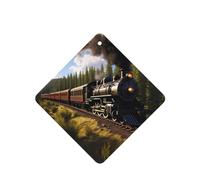 Square WZYWHJ - Juego de 6 fragancias para coche, diseño de tren de vapor, ambientador para coche