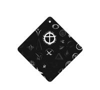 Square WZYWHJ - Juego de 6 fragancias para coche, diseño de universo en blanco y negro