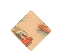 Square WZYWHJ Poster Car Prints - Juego de 6 piezas de fragancia para colgar, tarjeta de fragancia para coche, ambientador de coche