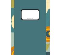 Squared A4 Notebook with Design Cover - 50 Pages Premium Ivory Paper: Graph Notebook with Water- & Dirt-Resistant Cover | Stylish Squared Paper Pad for School, Planning & Everyday Notes