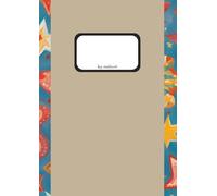 Squared A4 Notebook with Design Cover - 50 Pages Premium Ivory Paper: Graph Notebook with Water- & Dirt-Resistant Cover | Stylish Squared Paper Pad for School, Planning & Everyday Notes