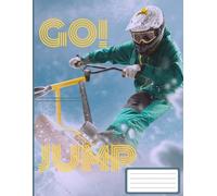 SQUARED NOTEBOOK: Math Notebook with Sports-Themed Cover, 4 Squares Per Inch, Large Size 8x11 inch