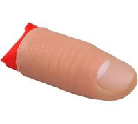 SquarezhenBo 2 piezas de color de piel de primera calidad para punta de pulgar mágico truco dedo de goma de primer plano desaparecer apariencia hanky truco Prop, suministros mágicos, novedad y