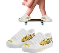 SquarezhenBo Mini zapatos de dedo, mini zapatos de dedo, rodilleras para dedos, patineta, mini llavero, zapatos de dedo Breakdance, mini juguetes de dedos, zapatos de muñeca, juegos de dedos