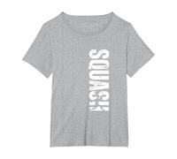 Squash Coach - Calabaza Envejecida Vintage Camiseta, Mujer Tallas Grandes, Gris Jaspeado, 4XL Grande