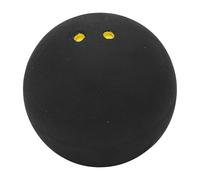 Squash Racket Balls - Black Rubber Double Yellow Dot Match Equipment, Professional Court Training Sports Sphere, Competition Bounce Control Game Ball | Practice Tool with Elastic Core Structure