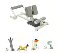 Squat Machine, dispositivo de entrenamiento de piernas ajustable con banda de fitness, entrenador de abdominales, banco multifunción plegable, banco para sentadillas para estiramientos de piernas