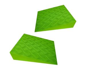 Squat Wedge Block Pair - 5.9 Inch Slant Board | EVA Foam Wedges For Squats Stretching Balance Training | Calf Raise Support Yoga Pilates Push Up Plank Foot Alignment Rehab Exercise Tool