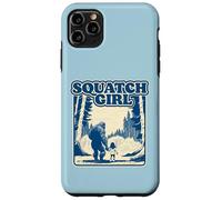 Squatch Girl Cute Sasquatch Bigfoot Lover Girl Holding Hands Carcasa para iPhone 11 Pro Max