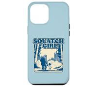 Squatch Girl Cute Sasquatch Bigfoot Lover Girl Holding Hands Carcasa para iPhone 12 Pro Max