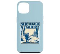 Squatch Girl Cute Sasquatch Bigfoot Lover Girl Holding Hands Carcasa para iPhone 13