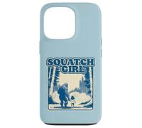 Squatch Girl Cute Sasquatch Bigfoot Lover Girl Holding Hands Carcasa para iPhone 13 Pro