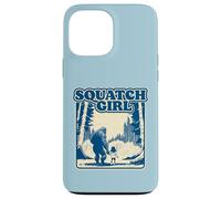 Squatch Girl Cute Sasquatch Bigfoot Lover Girl Holding Hands Carcasa para iPhone 13 Pro Max