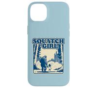Squatch Girl Cute Sasquatch Bigfoot Lover Girl Holding Hands Carcasa para iPhone 14 Plus