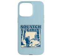 Squatch Girl Cute Sasquatch Bigfoot Lover Girl Holding Hands Carcasa para iPhone 15 Pro Max