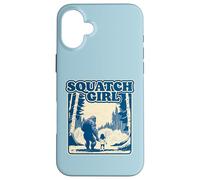 Squatch Girl Cute Sasquatch Bigfoot Lover Girl Holding Hands Carcasa para iPhone 16 Plus
