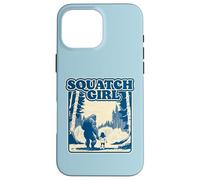 Squatch Girl Cute Sasquatch Bigfoot Lover Girl Holding Hands Carcasa para iPhone 16 Pro Max
