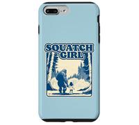 Squatch Girl Cute Sasquatch Bigfoot Lover Girl Holding Hands Carcasa para iPhone 7 Plus/8 Plus