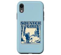 Squatch Girl Cute Sasquatch Bigfoot Lover Girl Holding Hands Carcasa para iPhone XR