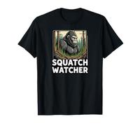 Squatch Watcher Bigfoot Forest Cryptid Hunter Design Camiseta