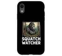 Squatch Watcher Bigfoot Forest Cryptid Hunter Design Carcasa para iPhone XR