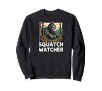 Squatch Watcher Bigfoot Forest Cryptid Hunter Design Sudadera