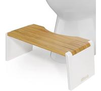 Squatty Potty Stockholm - Taburete plegable de bambú para inodoro (17,78 cm)