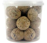 SQUAWK Bolas de Grasa de sebo | Comida Premium para Aves Silvestres | Fórmula Mejorada Durante Todo el año | Mezcla Natural, Alta en energía y Rica en proteínas | Llena de Grasa, Fibra (10L)