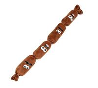 Squeak Dog Toy, Realistic Sausage Shape Plush Interactive Chew Toy, Soft Puppy Training Sound Toys for Indoor Outdoor Home Bedroom Yard Patio Play Fun Pet Entertainment Durable Soft Bite Play