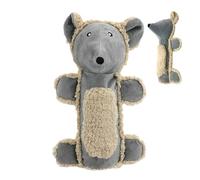 Squeak Toy Mechanism, Dog Squeaky Plush Collection, Interactive Chew Pet Supplies Deer Bear Teeth Cleaning Soft Doll Aggressive Chewers Youth Structural Tactile Texture Enrichment Boredom Gear