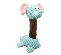 Squeaky Dog Chew Toys, Long-Necked Elephant Plush Teether Toy, Soft Durable Pet Toy for Puppies and Small Dogs, Ideal for Training, Playing, Indoor Fun, and Behavior Development 11.02x4.72x1.97 Inches