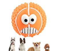 Squeaky Dog Toy Balls - Bite-Resistant Latex Pet Chew Toys, Durable Face Balls for Small Puppies, Cats, Kittens & Medium Dogs, Interactive & Fun Squeaky Toys for Pet Playtime, Pet Squeaky Latex Ball