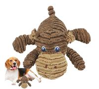 Squeaky Dog Toy, Tough Plush Chew Dogs, Interactive Pet Toy, Soothing Busy Dogs, Sturdy Material, 9.85x9.06 Inches, for Small to Medium Breeds, Multicolor