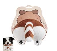 Squeaky Dog Toys - Cute Farting Sound Plush Butt Dog Toy | Interactive Plush Chew Toy for Dogs | Funny Sound Puppy Toys for Aggressive Chewers Small Medium Large Breed Kitten Safe Indoor Travel