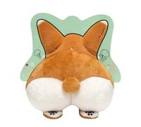 Squeaky Dog Toys - Cutes Farting Sound Dolls, Interactive Plush Butt Dog Toy with Comic Noise Maker for Aggressive Chewers Small Medium Large Breed Puppy Kitten Home Indoor Travel Fun Activity