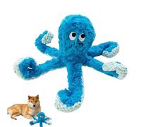 Squeaky Dog Toys - Octopus Puppy Interactive Game, Dog Squeaky Chew Toy with Reinforced Stitching, Interactive Pet Plush, Durable Tugging Toy, Teething Behavioral Aid for Tug Training Boredom Calming