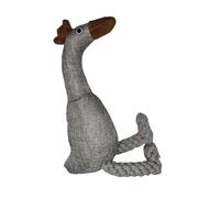 Squeaky Dog Toys - Rooster Knot Chew Doll, Dog Toys Squeaky with Internal Sounder, Interactive Plush with, Durable Rope Limbs, Health Toy, Boredom Breaker for Teeth Cleaning, Cognitive Training