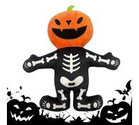 Squeaky Dog Toys, Skeleton Chew Toys, 12,6 x 11,02 in Interactive Plush, Helps Health, Pet Toy for Teething, Training, Halloween Fun, Interior, Outdoor Play, Park, Backyard, Crate, All Dogs Breeds
