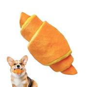 Squeaky Dog Toys, Soft Croissant-Shaped Plush Dog Toy, Interactive Puppy Teether, Soft and Lightweight Gentle Teething Plaything for Chewing, Digging, 7.09 Inches