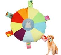 Squeaky Hanging Dog Toy With Elastic Rope - Plush Chew Ball With Built Bell