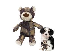 Squeaky Plush Bear Toy for Dog - Dog Companion for Heavy Chewers, Squeaky Plush Interactive Dog Toys, Indestructible Squeaky Dog Toys | Soft Puppy Chew Bear Toys for Small, Medium Dog, Puppy, Pets
