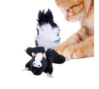 Squeaky Plush Feline Enrichment Puzzle - Interactive Chew Play For Kittens Cats Pets Training Boredom Relief Cognitive Stimulation Teething Chewing Cleaning Gums | Soft Plush Fabric Latex Squeaker